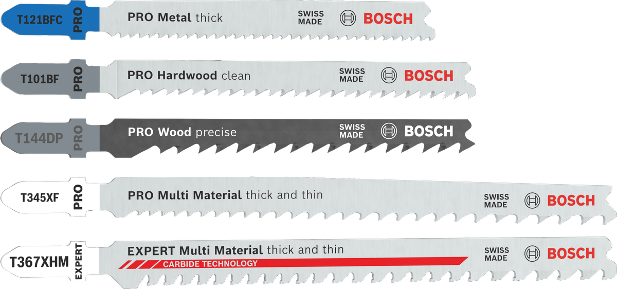Bosch PRO Trä och Metall Allt-i-ett-set 15 sticksågblad.