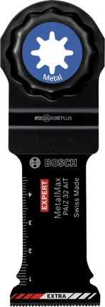 Bosch EXPERT PAIZ 32 AIT MetalMax instickssågblad i hårdmetall.