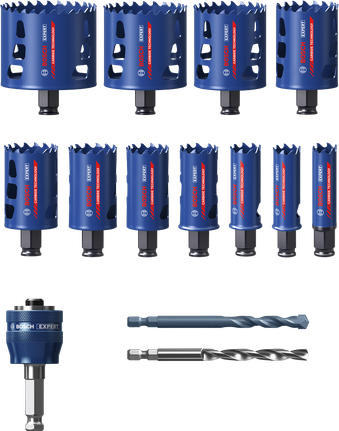Bosch EXPERT hålsågsset för flera material, 14 delar.
