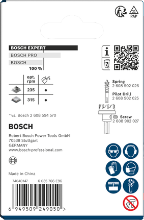 Bosch 51 x 5 mm EXPERT plåthålsåg 3/8″.
