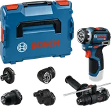 Bosch GSR 12V-32 FC sladdlös borrmaskin med tillbehör.