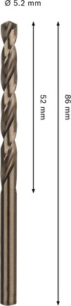 Bosch PRO HSS-Co 5,2 mm borr i rostfritt stål.
