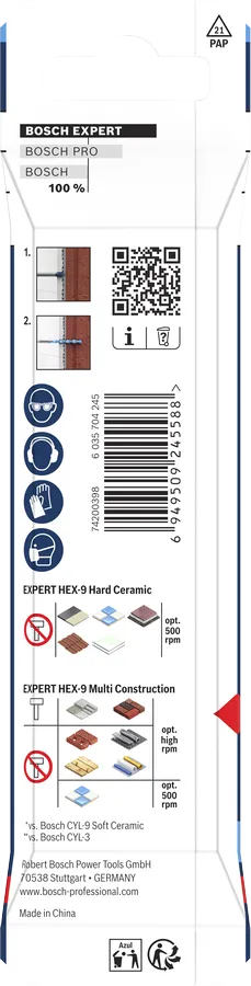 EXPERT HEX-9 Hard Ceramic och Multi Construction sats