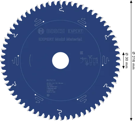 Bosch EXPERT Multimaterial cirkelsågklinga 216 mm.