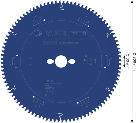 Bosch EXPERT cirkelsågblad i aluminium, 300 mm diameter.