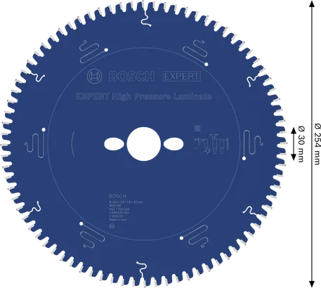 Bosch EXPERT högtryckslaminat cirkelsågblad, 254 mm diameter.