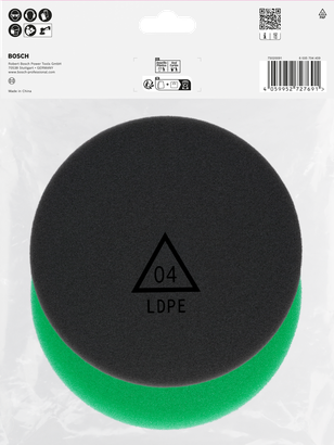 Bosch polersvampset 125 mm 2 st.