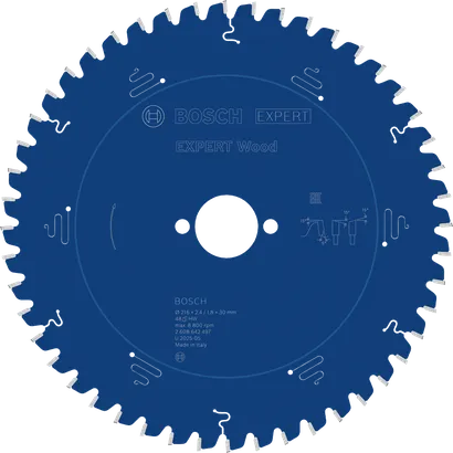 Bosch EXPERT Wood cirkelsågblad 216 mm T48 för träsågning.