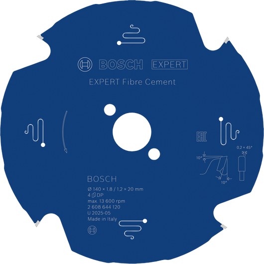 Bosch EXPERT fibercement cirkelsågblad för fibercement.