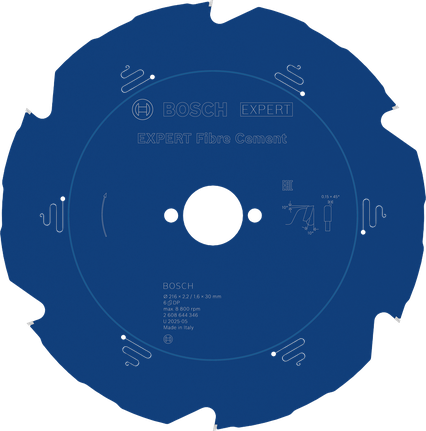 Bosch EXPERT fibercement cirkelsågklinga, 216 mm.