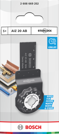 Bosch Starlock multimaterialskärblad 20×30 mm 5 st.