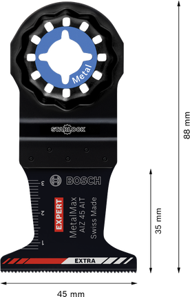 Bosch EXPERT AIZ 45 AIT MetalMax instickssågblad, hårdmetall.