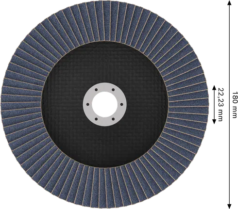 Bosch X451 Lamellrondell 180 mm G40 för metallslipning.