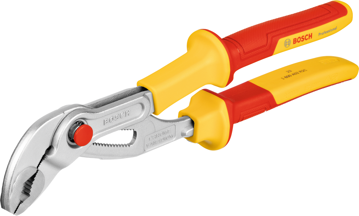 Bosch VDE vattenpumpstång 250 mm med isolerade handtag.