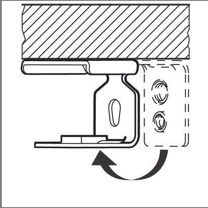 Object #200587384: MetalHangerInternalThreadUmbiegenfuerInst_Deckenmontage