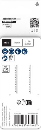 Bosch PRO Plastics T102H sticksågsblad 100 mm 2 st.