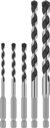 Bosch PRO HEX-5 borrset, 5 storlekar för metallborrning.