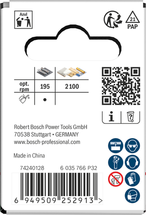 Bosch gängad hålsåg för flera material 44 x 40 mm.