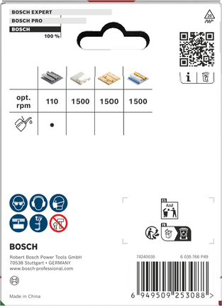Bosch gängad hålsåg för flera material 79 x 40 mm.