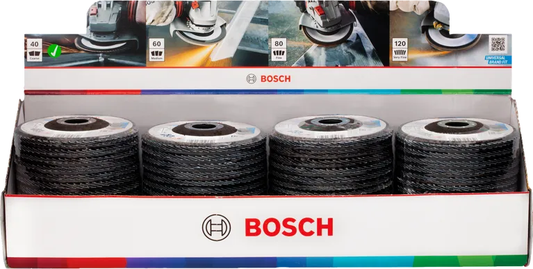 Bosch X451 lamellskiva 125 mm G40-paket för slipmaskiner.