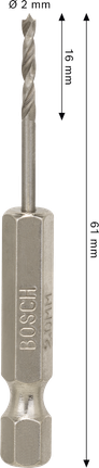 Bosch PRO Trä HSS Brad Point-borr 2 mm.