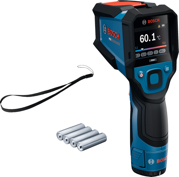 Bosch GIS 700 infraröd termometer med batterier.