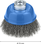 Bosch Metal Clean koppborste 75 mm för vinkelslipmaskiner.