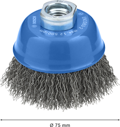 Bosch Metal Clean koppborste 75 mm för vinkelslipmaskiner.