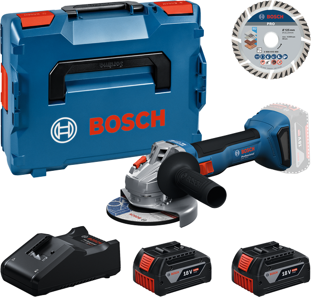 Bosch sladdlös slipmaskinssats.