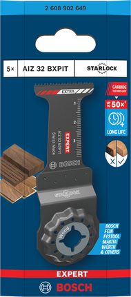 Bosch EXPERT AIZ 32 BXPIT WoodMax instickssågblad, hårdmetall.