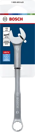 Bosch 13 mm kromvanadium-kombinationsnyckel.