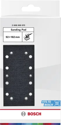 Bosch PRO slipplatta 92 x 182 mm med 14 hål.