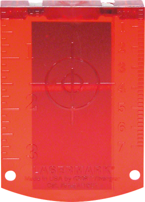 Lasermåltavla (röd)