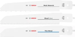 Bosch M-Shank tigersågbladssats, 3 delar.