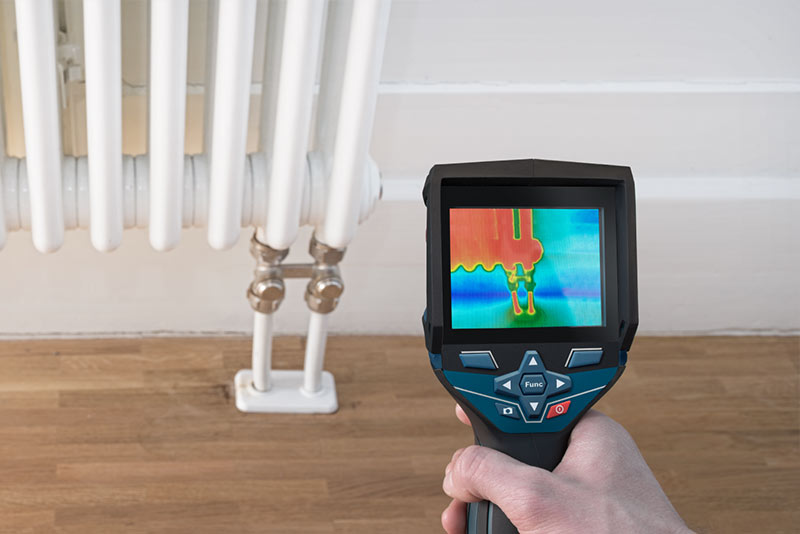 Preverjanje odzračenosti radiatorjev