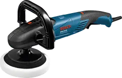 Polirni stroj Bosch GPO 14 CE s 180 mm lončastim brusnim kolesom.