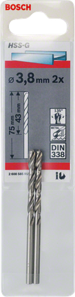 Bosch svedri za kovino HSS-G 3,8 mm.