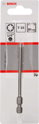 Bosch T15 1/4″ 89 mm ekstra trdi izvijačni nastavek.