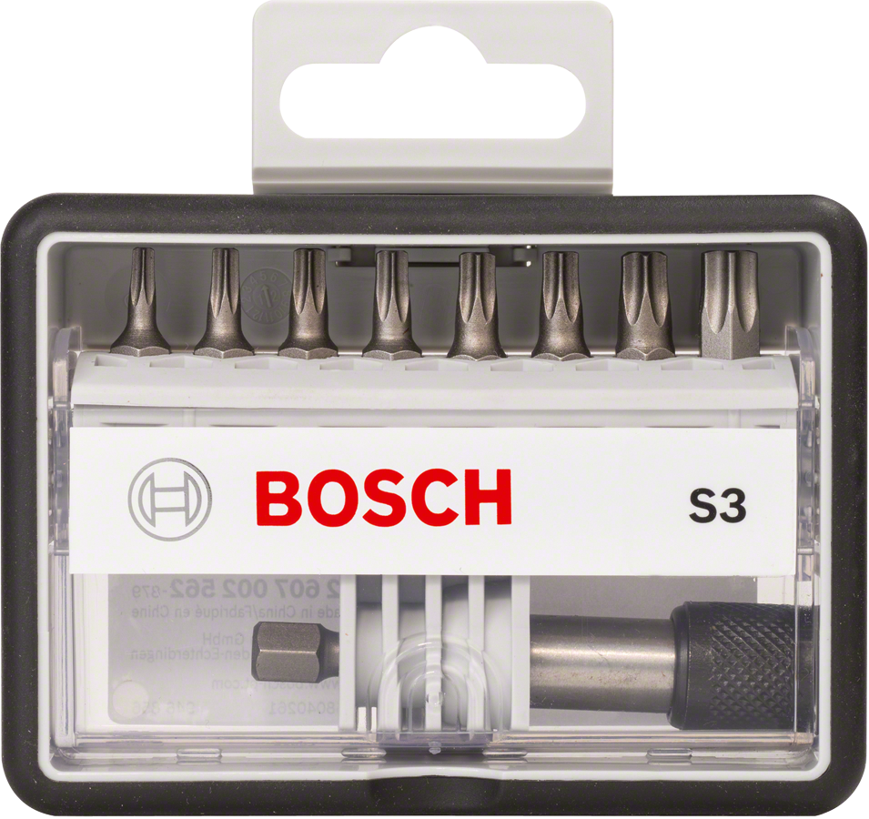 Bosch 8+1-delni komplet vijačnih nastavkov Robust Line.