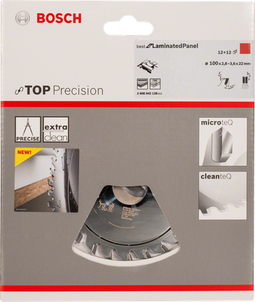 Bosch predrezni list Top Precision Laminated Panel 100×2,8–3,6×22 mm.