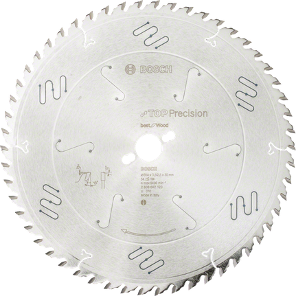 List krožne žage Bosch Top Precision Best for Wood 350 mm.