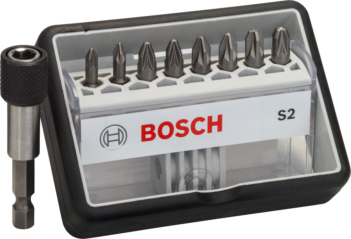 Bosch 8+1-delni komplet vijačnih nastavkov Robust Line S2 ekstra trdi.