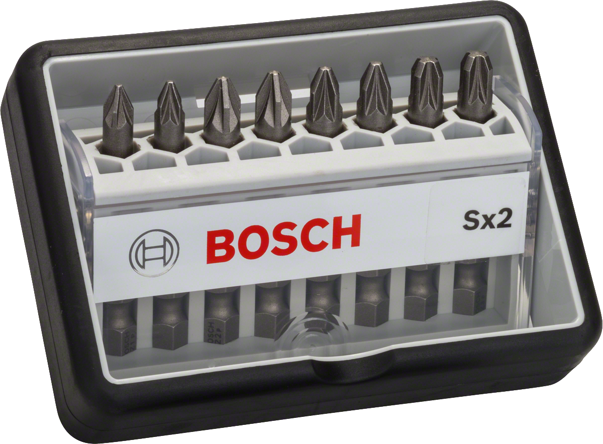 Bosch 8-delni komplet vijačnih nastavkov Robust Line Extra Hard.