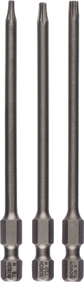 Bosch 3-delni komplet ekstra trdih vijačnih nastavkov T8 T10 T15.