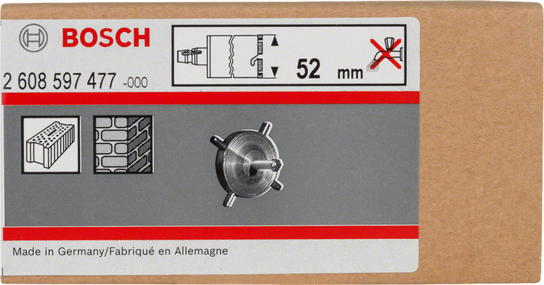 Bosch križni vrtalni ključ 52 mm za suhovrtne krone.