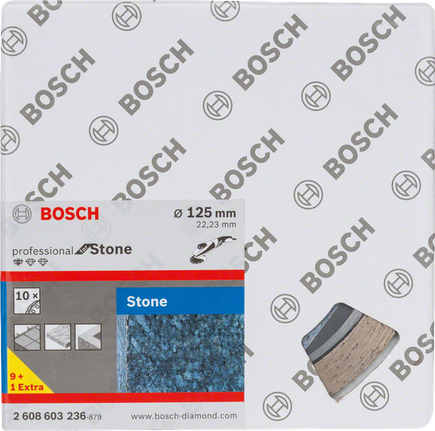 Komplet Bosch rezalnih plošč za kamen, 125 mm, za brusilnike.