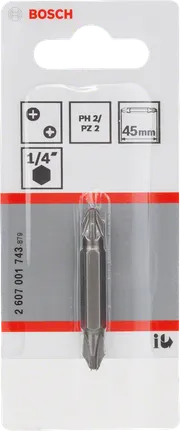 Bosch dvostranski nastavek PH2 PZ2 45 mm.