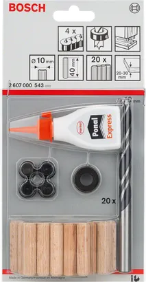 Bosch 27-delni komplet lesenih moznikov 10 mm.