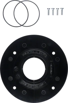 Bosch okrogla osnovna plošča z montažnimi vijaki in obroči.