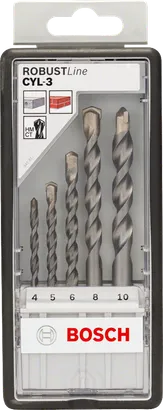 Komplet svedrov Bosch CYL-3 robustline 4–10 mm.